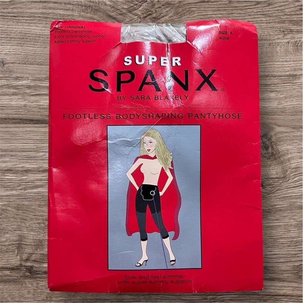 NWT Super Spanx Footleg Bodyshaping Pantyhose Sz A / XS-S Office Intern Slimming